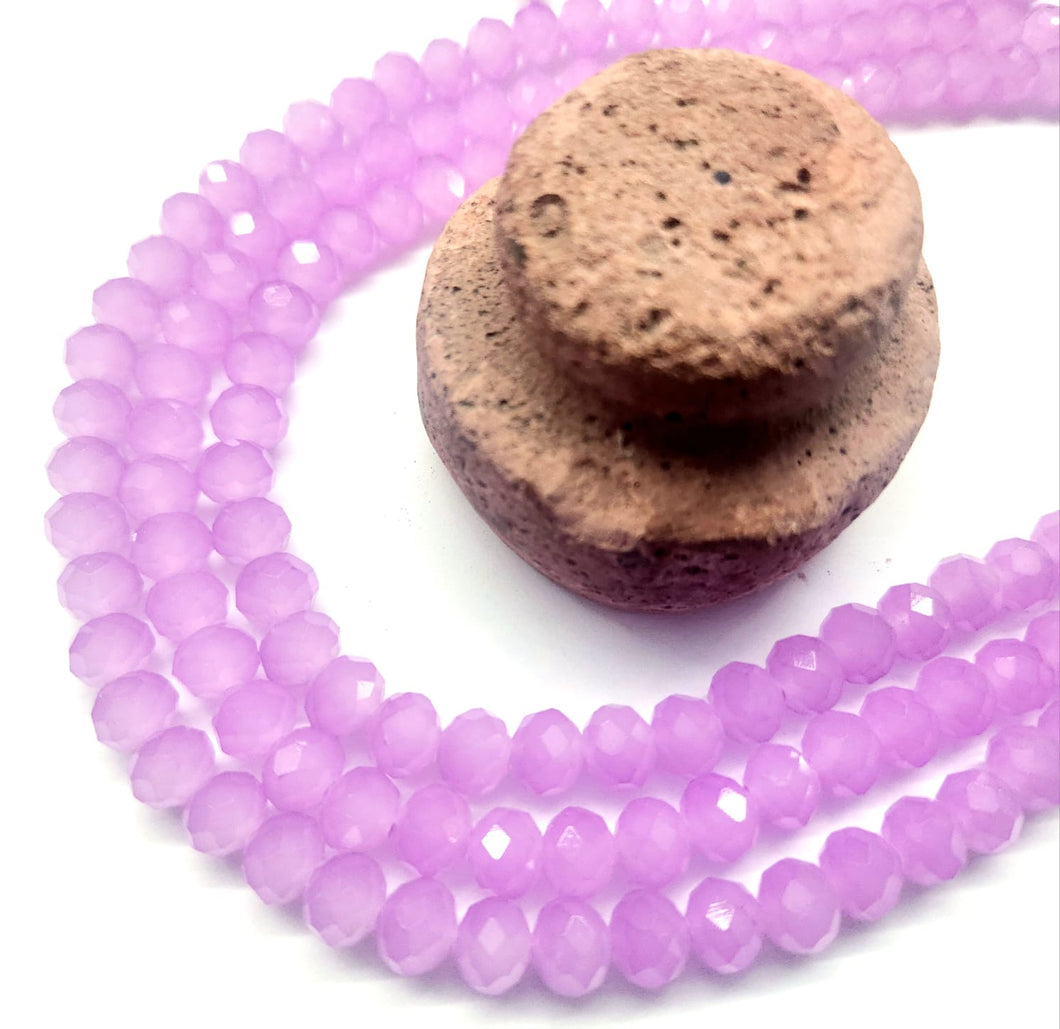 Cristal chato | 8 mm | Lila Malva Opalescente 171