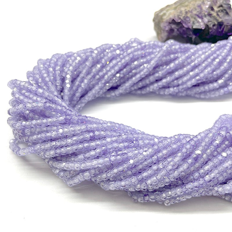 PIEDRAS NATURALES | MINI | CIRCONITA LILA RONDELL | 3X2MM