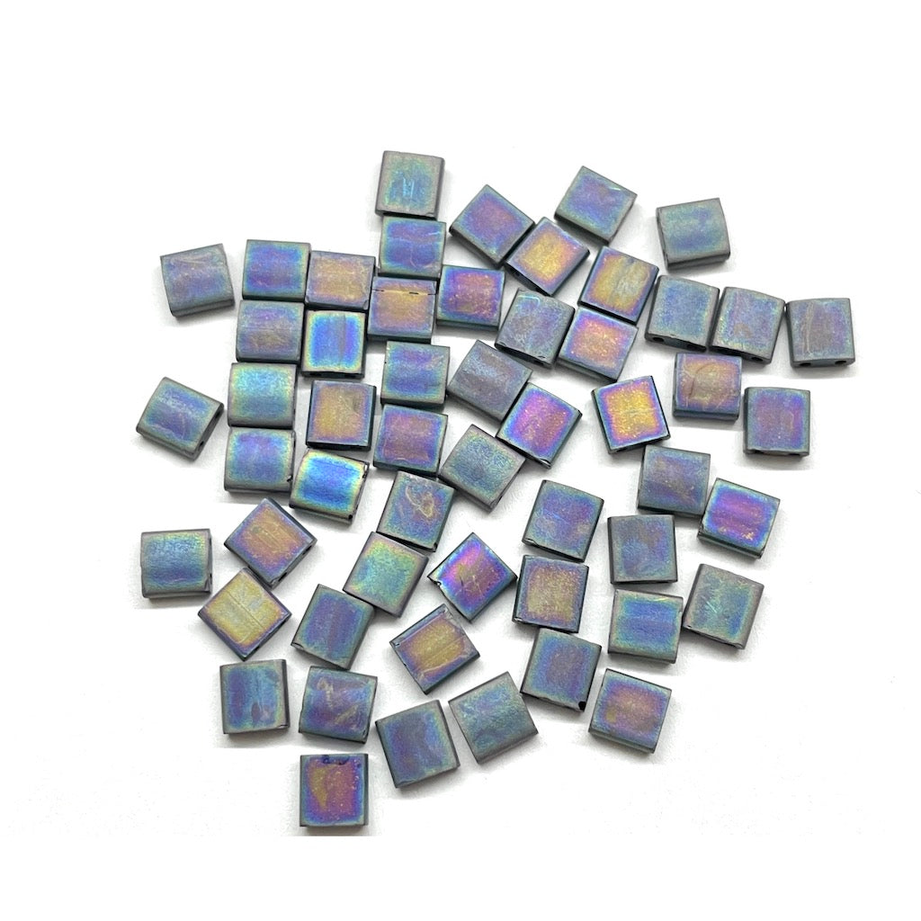 TILA MIYUKI |  5 GRAMOS | 5X5MM |  GRAFITO MATTE RAINBOW | C1-10
