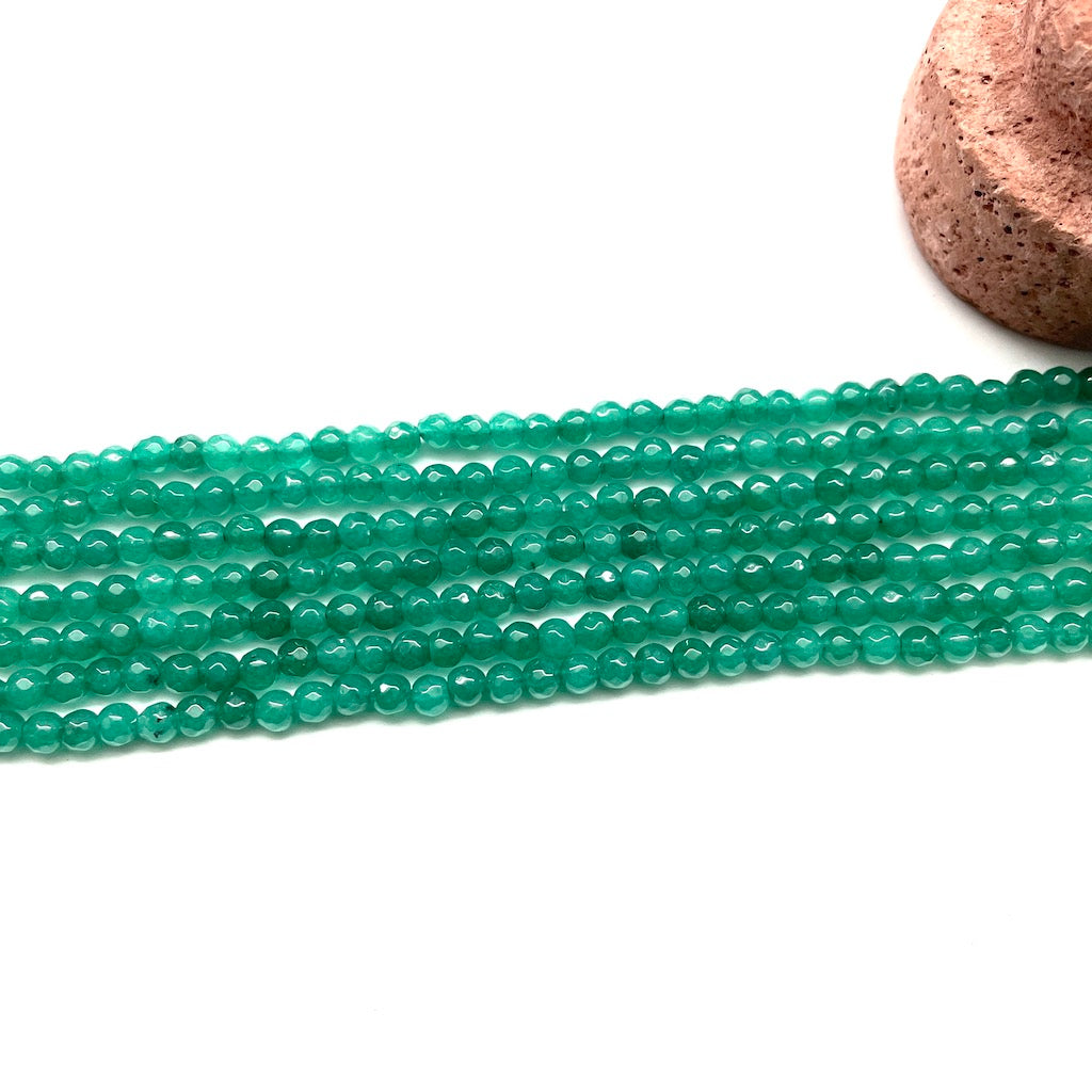AGATA FACETADA | 4MM | VERDE 3