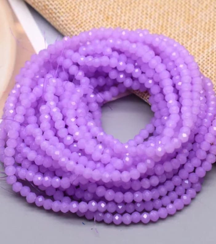 Cristal Chato | 3mm | Lila | co.29