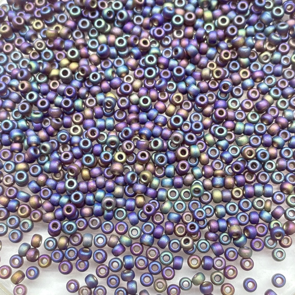 Miyuki Round Rocailles 11/0 | 135FRR | Rainbow Opalescente