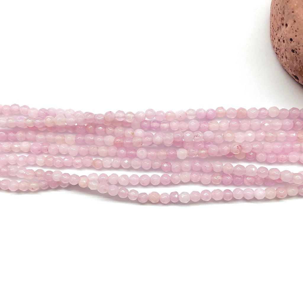 Agata Facetada | 3mm | Malva Claro