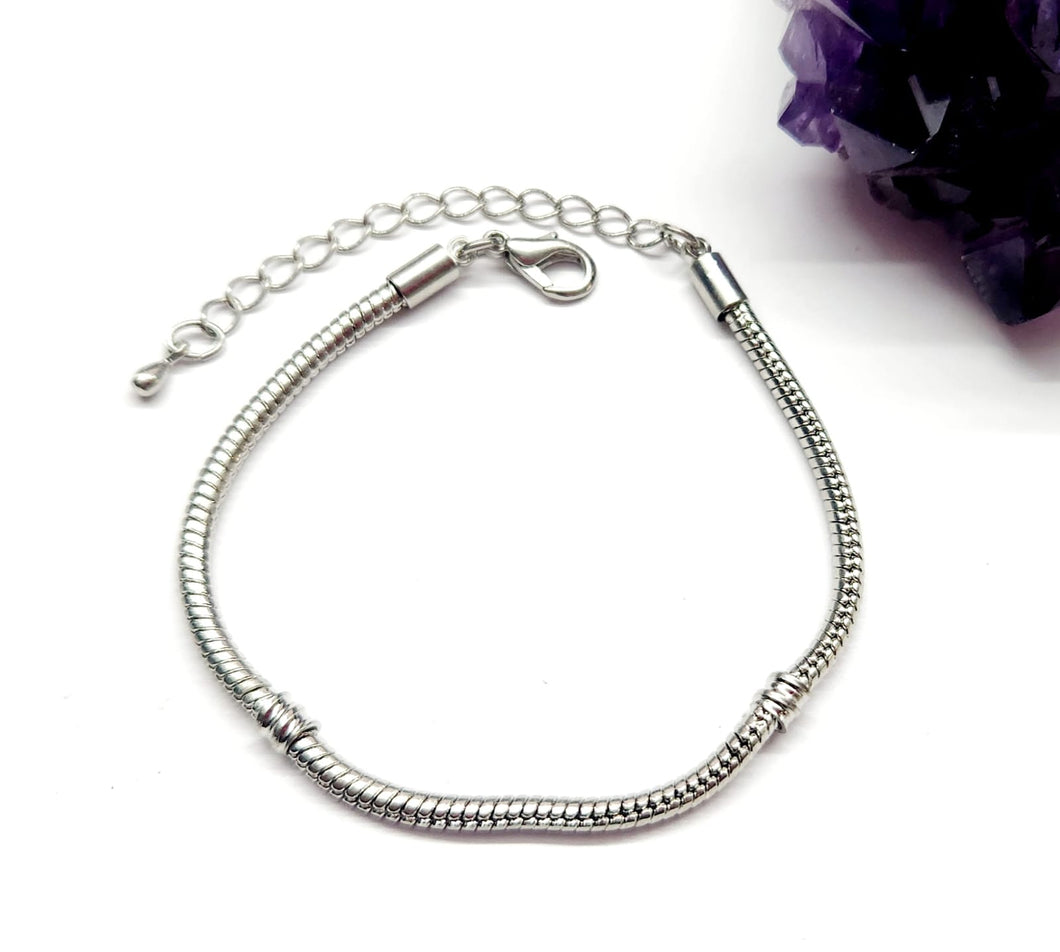 PULSERA ESTILO PANDORA | TERMINACION MINI GOTA | 24CM DE LARGO