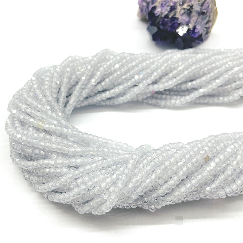 PIEDRAS NATURALES | MINI | CIRCONITA BLANCA RONDELL | 3X2MM