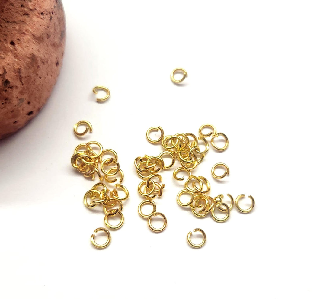 ACCESORIOS ACERO | DORADO | ARGOLLA DE UNION | 4MM