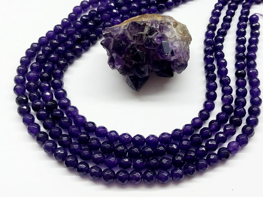 AGATA FACETADA | 6MM | MORADO