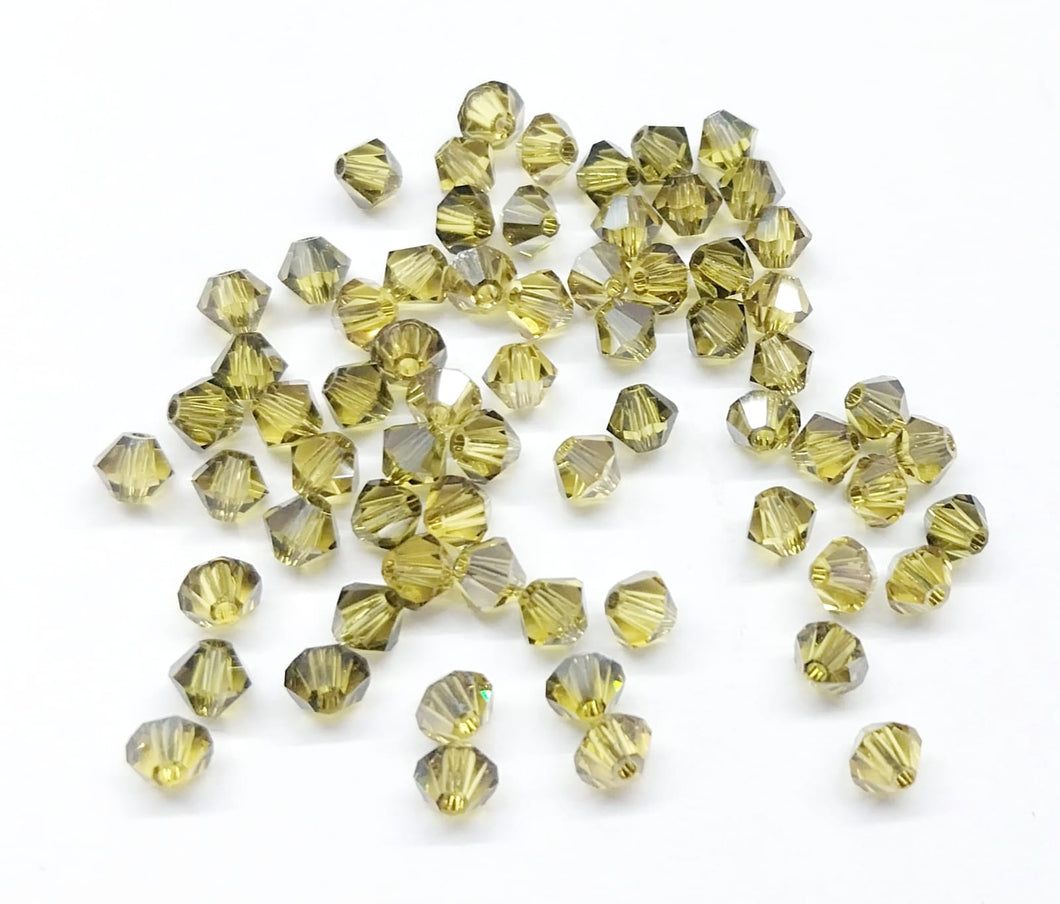 Bead Swarovski Crystals | 4mm | C2 SAT #015 | 25u | Verde Oliva