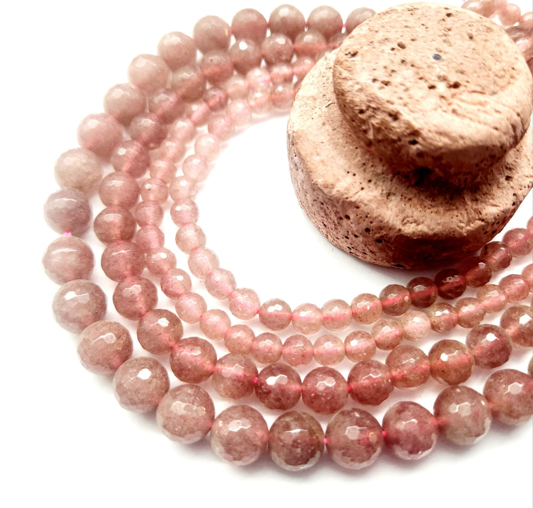 CUARZO FRUTILLA | FACETADO | 4.5MM