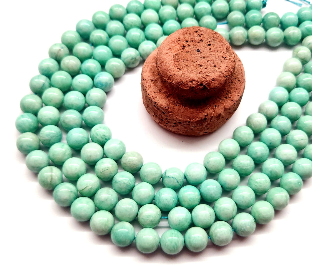 AMAZONITA AQUA | CLARO | CLASE AA | 10.5MM