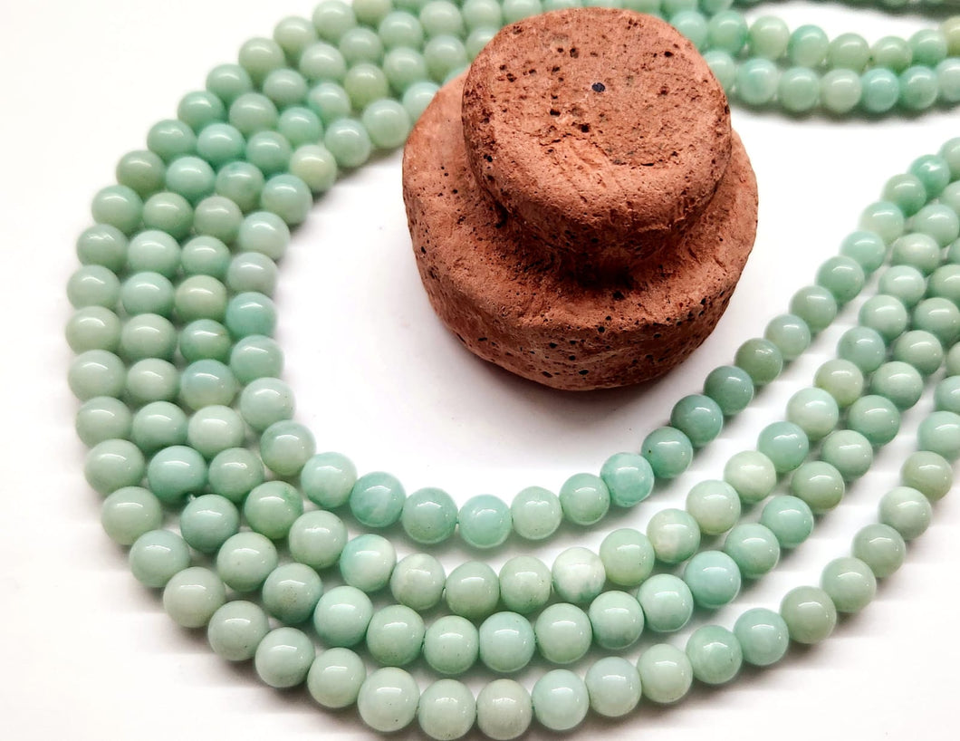 AMAZONITA AQUA | VERDE CLARA | CLASE A | 7.5MM