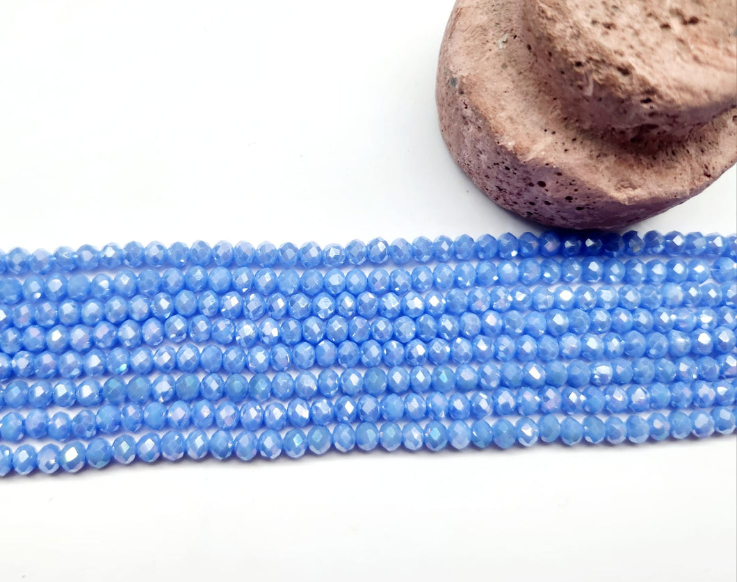 Cristal Chato | 4mm | Lavanda claro matte tornasol 4