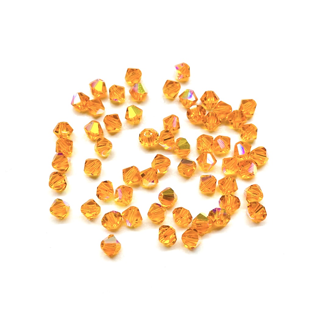 Bead Swarovski Crystals | 4mm | SmT #248 | 25u | Naranja tornasol