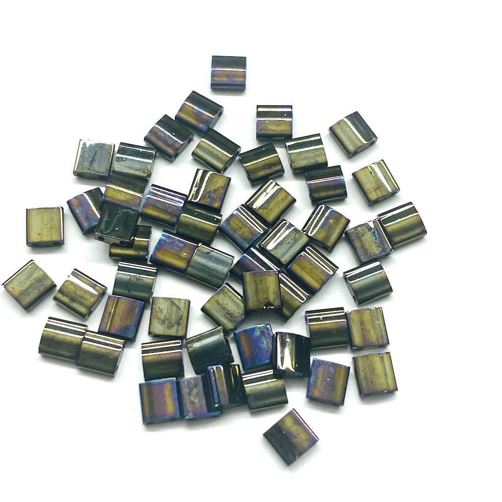TILA MIYUKI | 5 GRAMOS | 5X5MM | NEGRO RAIMBOW | C2-21