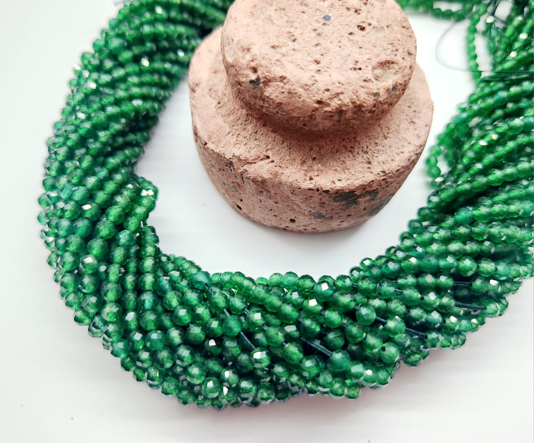 PIEDRAS NATURALES | MINI FACETADO | TURMALINA VERDE | 3.3MM | co.3