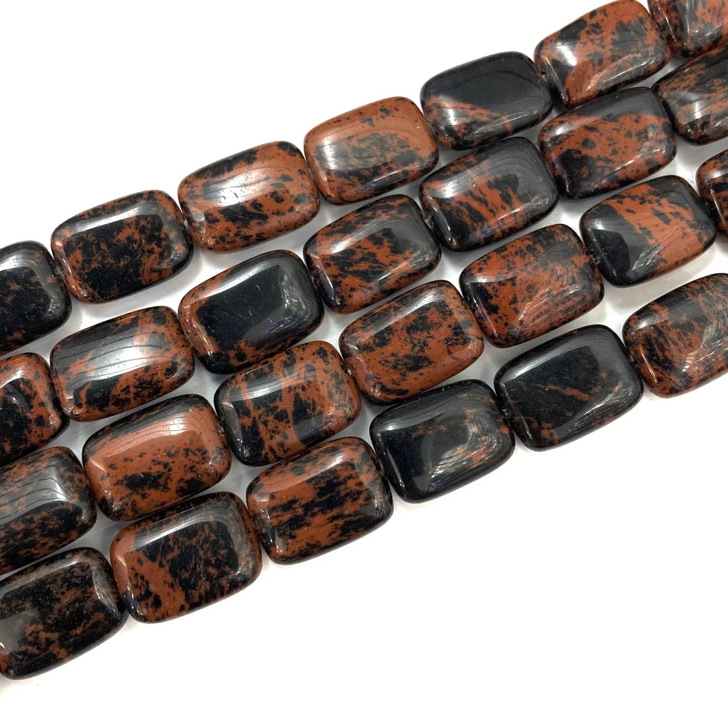 OBSIDIANA CAOBA | RECTANGULAR | 18X13MM