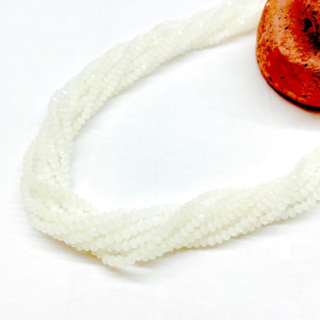 CRISTAL CHATO | 2MM | MATTE BLANCO OPALESCENTE