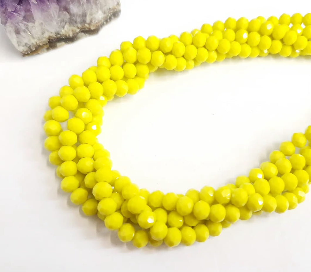 Cristal chato | 6 mm | Amarillo 59