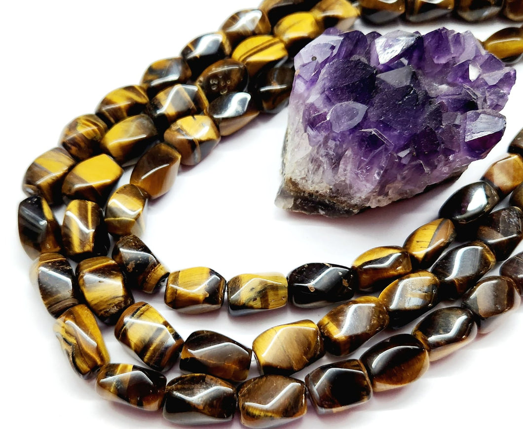 OJO DE TIGRE | CUBO FACETADO | 9X13MM APROX