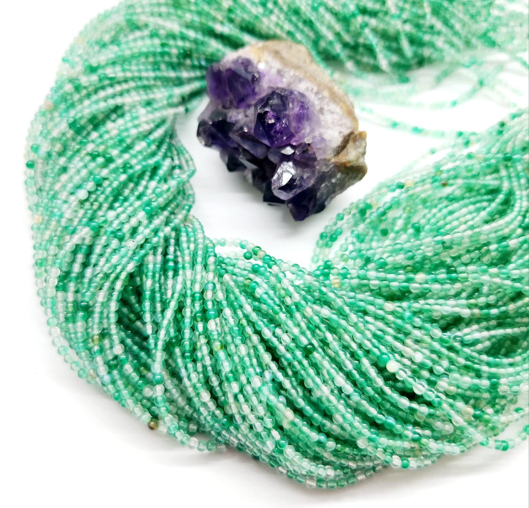 PIEDRA MINI LISA | AGATA VERDE CLARO MATIZADO | 2.4MM