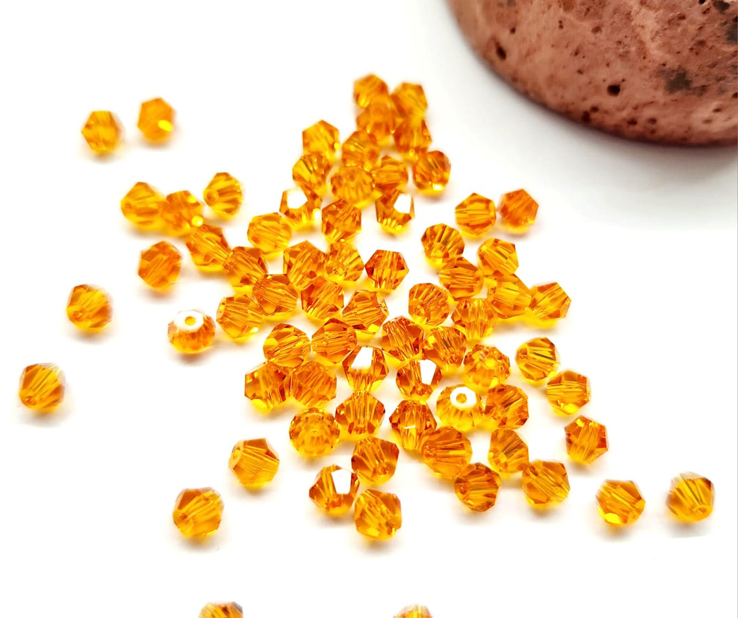 CRISTAL TUPI | 3MM | 150 UNIDADES | NARANJA | C2-13