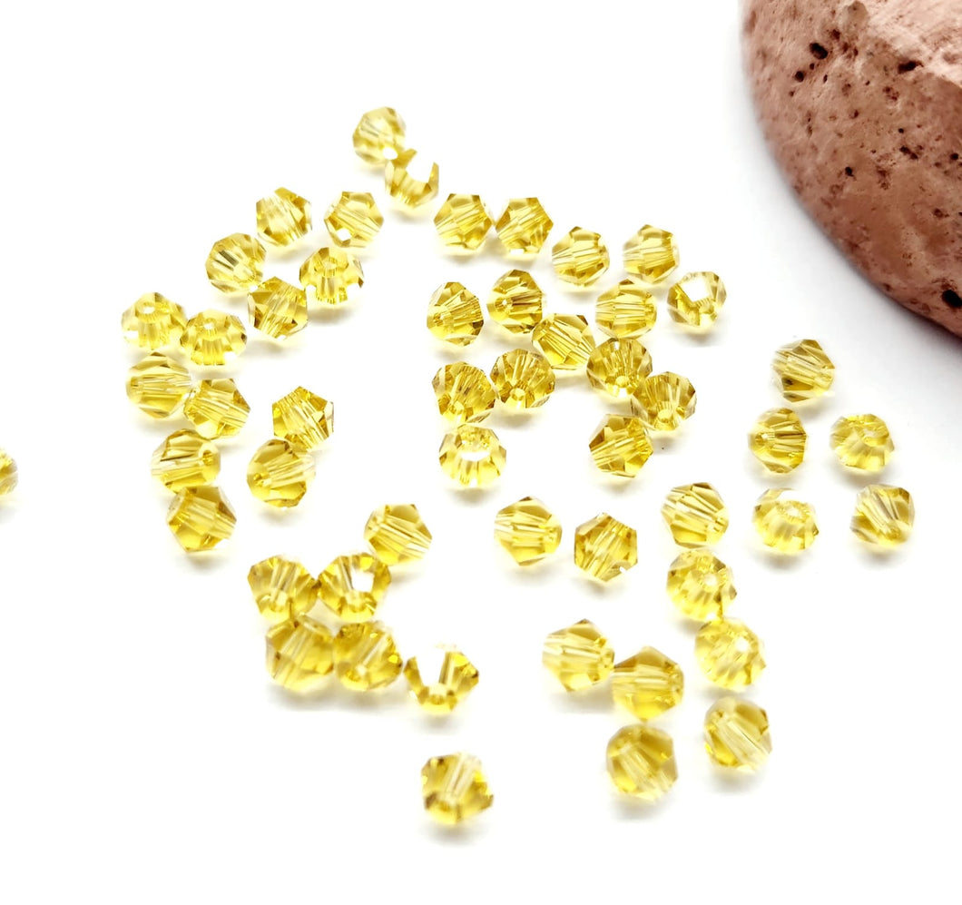 CRISTAL TUPI | 3MM | 150 UNIDADES | AMARILLO | C2-11