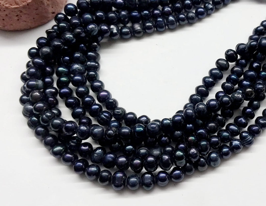 PERLA DE RIO IRREGULAR AZUL | HH-4950 | 6MM