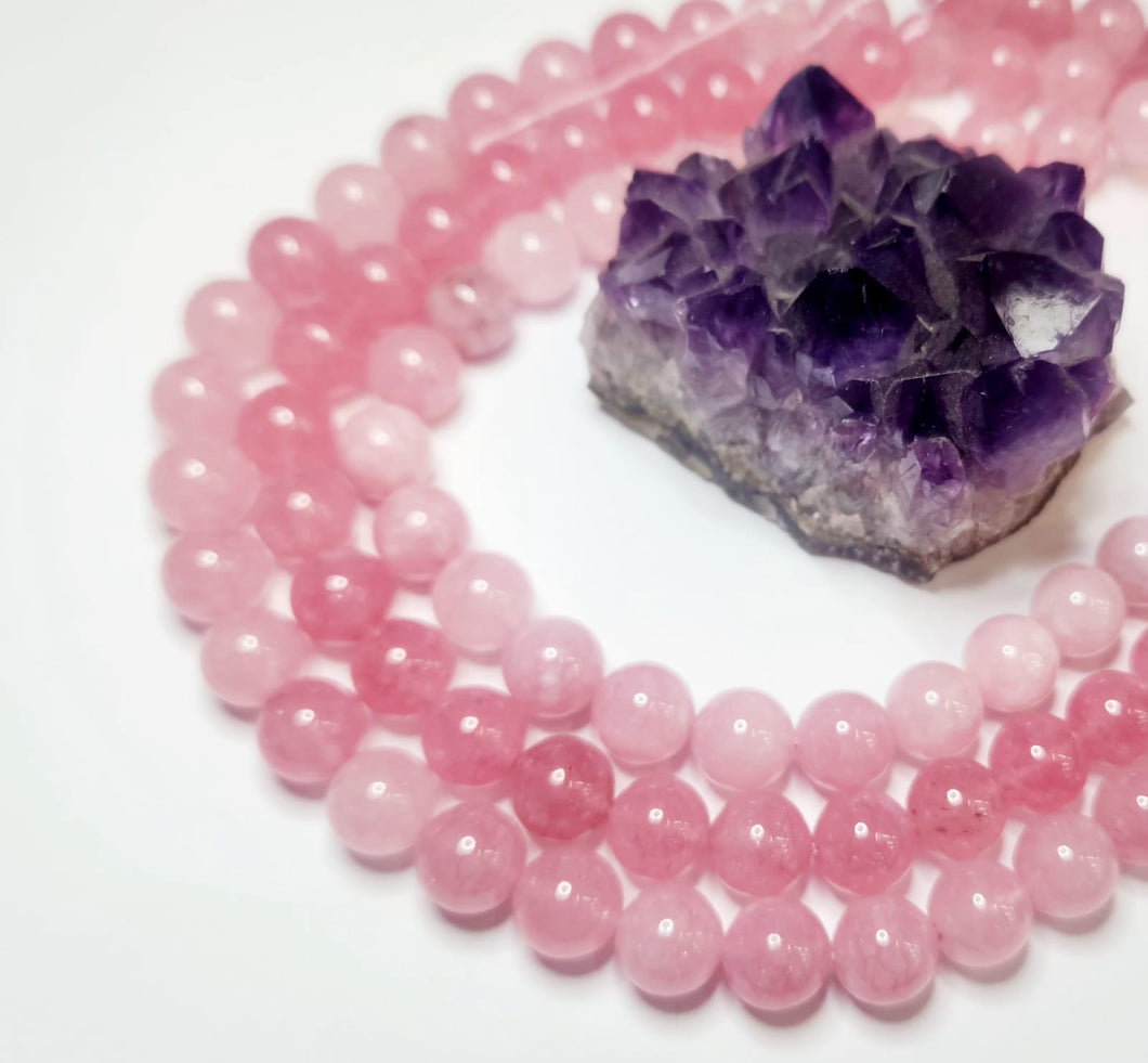 AGATA LISA | 10MM | ROSADO CHICLE TRASLUCIDO