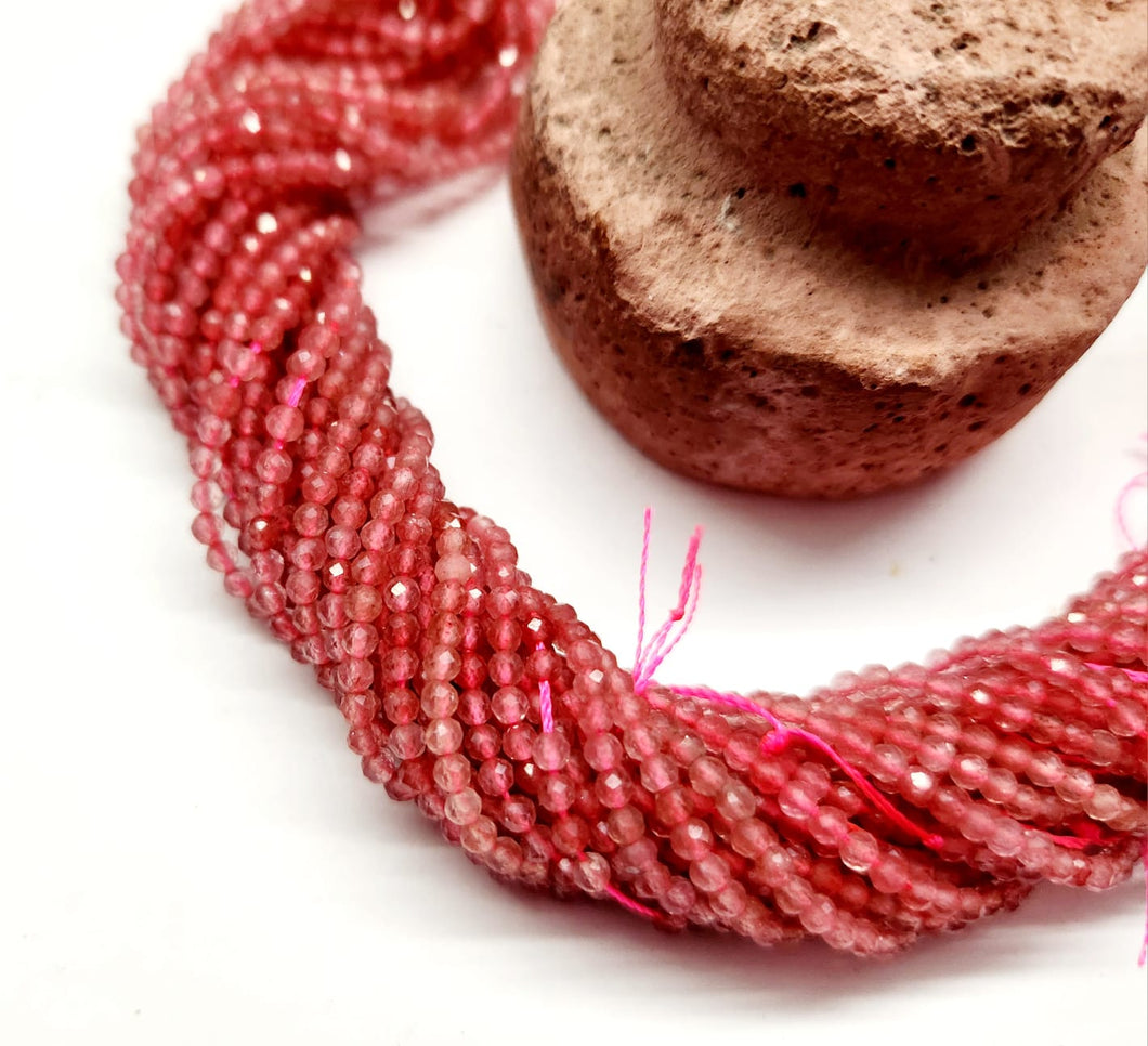 PIEDRAS NATURALES | MINI FACETADO | TURMALINA ROSA SALMON | 2.4MM | co.6