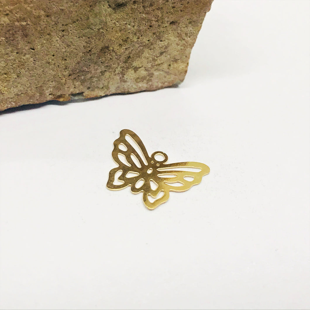 COLGANTE MARIPOSA | BAÑO DE ORO 18K | 14MM (C7-61)