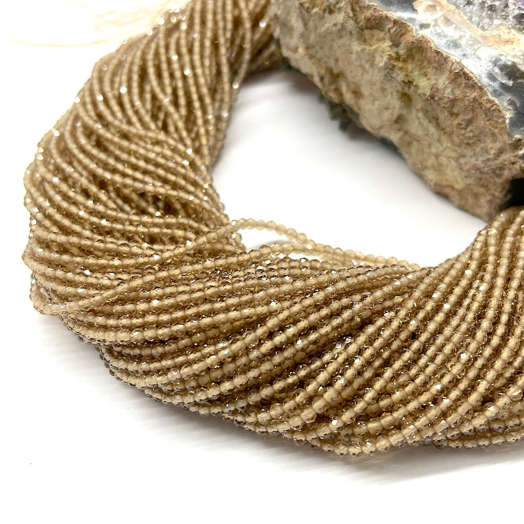 PIEDRAS NATURALES | MINI | CIRCONITA BEIGE TRASLUCIDO | 2.2MM | co.76