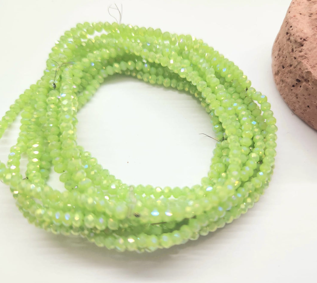 CRISTAL CHATO | 1MM | VERDE MANZANA TORNASOL | co.136