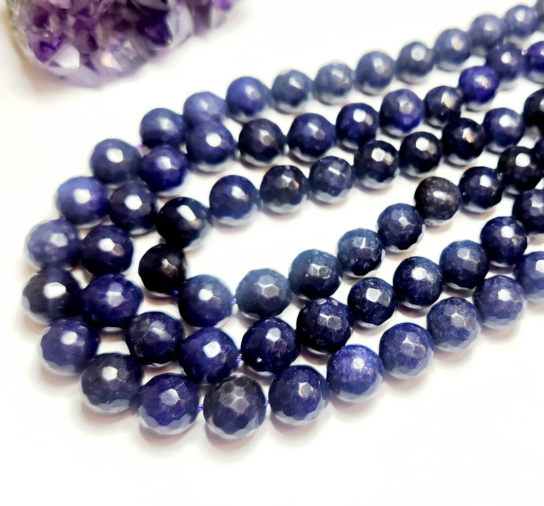 AGATA FACETADA | 10MM | MORADO OPACO OSCURO