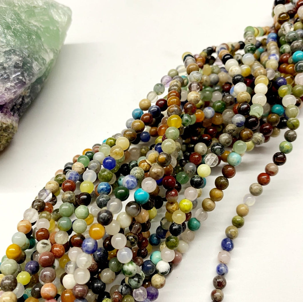 PIEDRA EN OFERTA | MIX DE PIEDRAS | TONOS OSCURO | 4MM