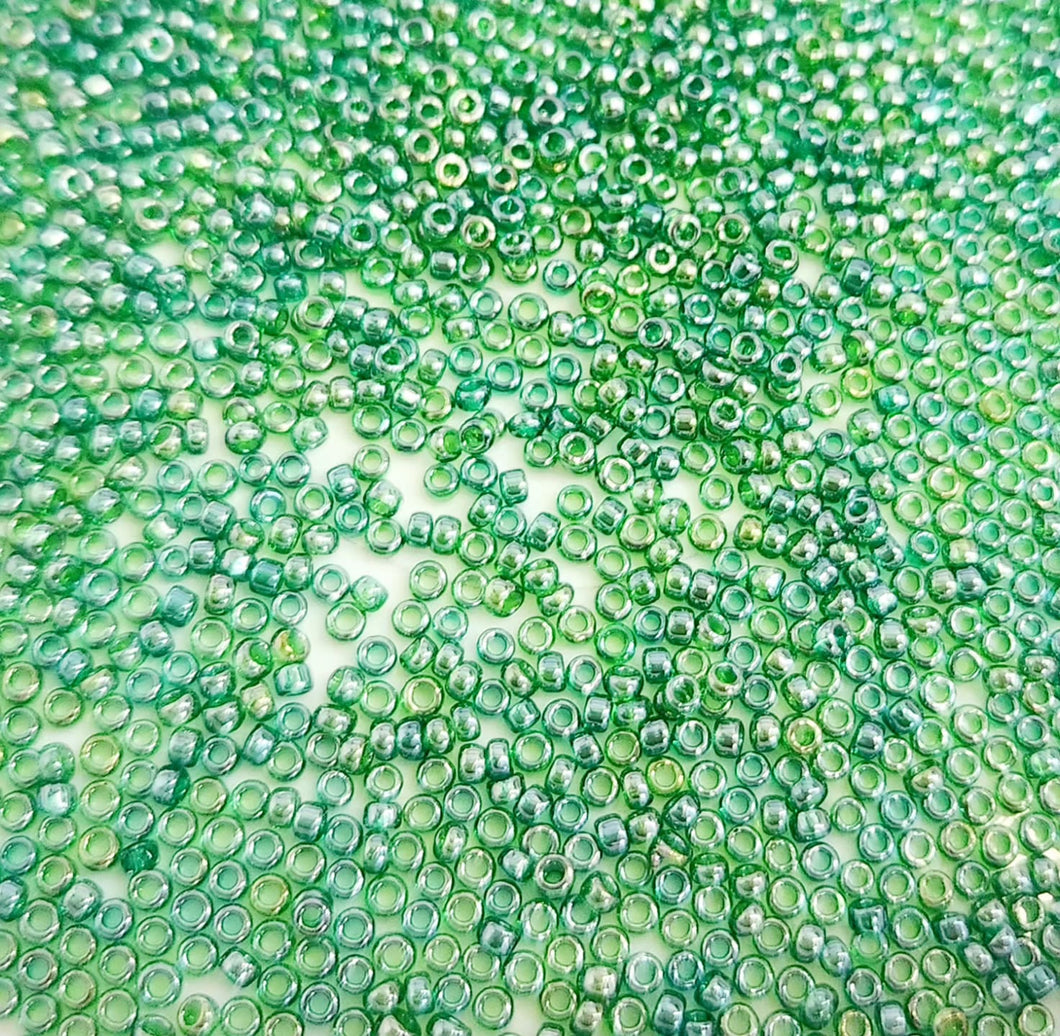 MIYUKI ROUND ROCAILLES 15/0 | 1026RR | 10GRS | VERDE MATIZADO SATIN
