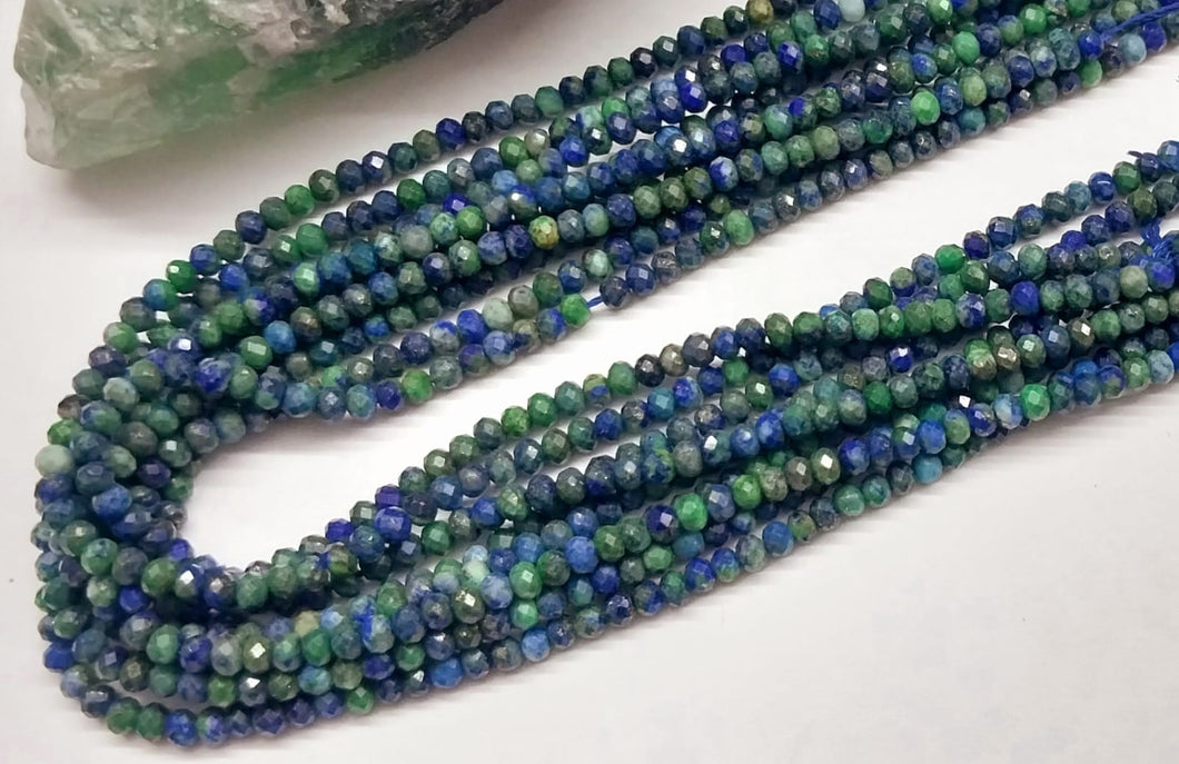 PIEDRAS NATURALES | MINI | AZURITA | RONDELL | 3x2MM