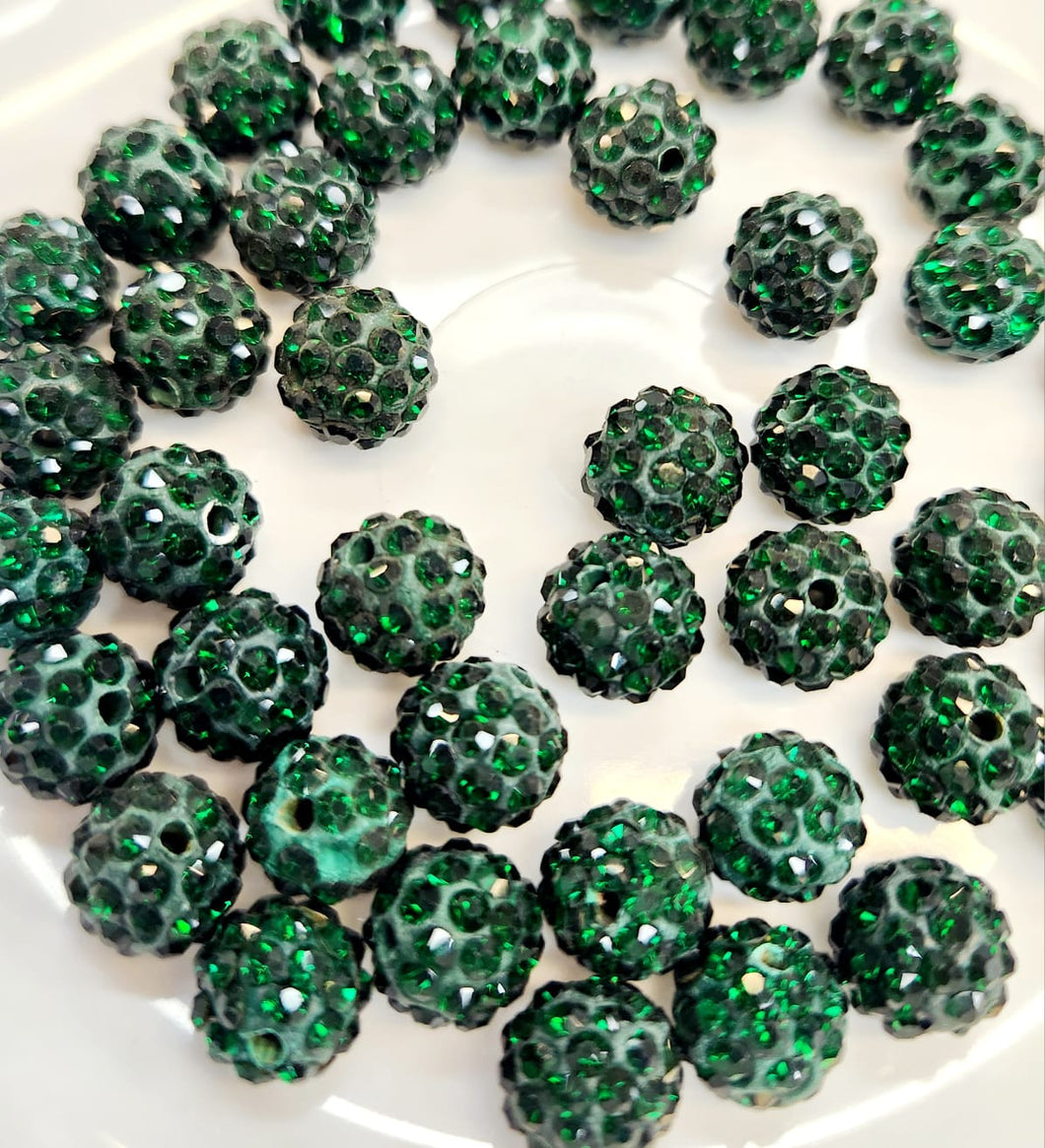 BOLITAS DE FUEGO | 10MM | 6 UNIDADES | VERDE OSCURO
