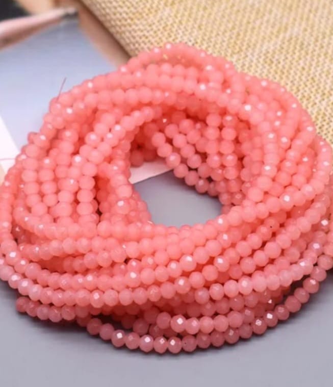 Cristal Chato | 3mm | Rosado sandia claro | co.30