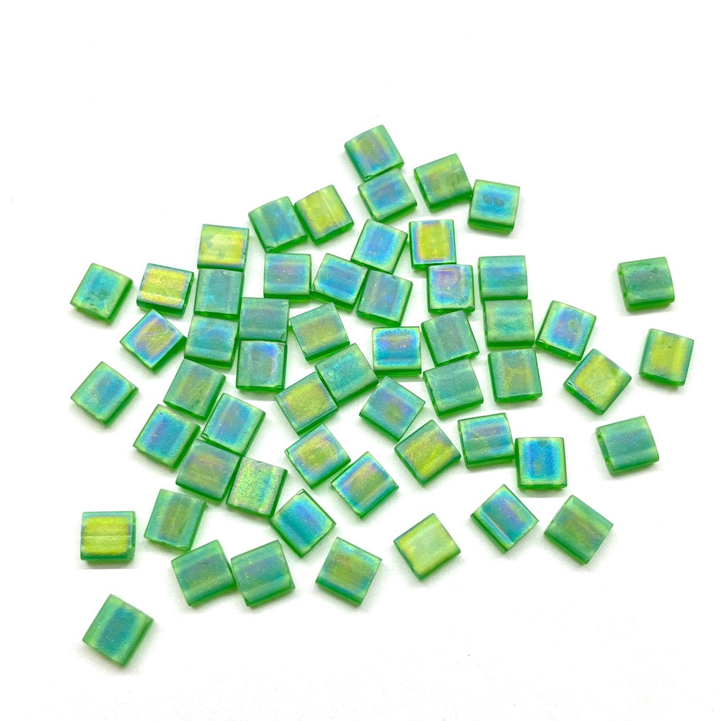 TILA MIYUKI | 5 GRAMOS | 5X5MM | VERDE TORNASOL | C1-6