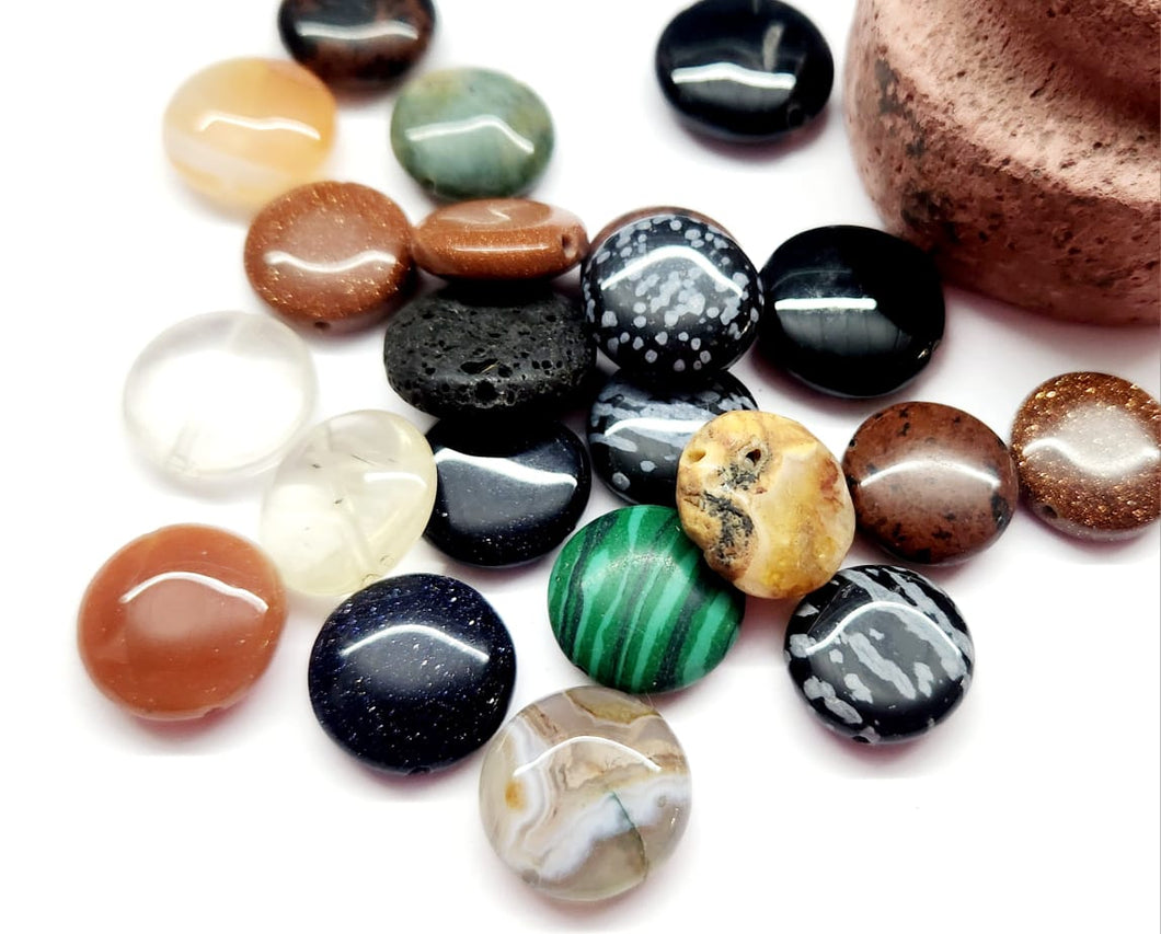 COIN | MIX DE PIEDRA | 16MM | 50GRS