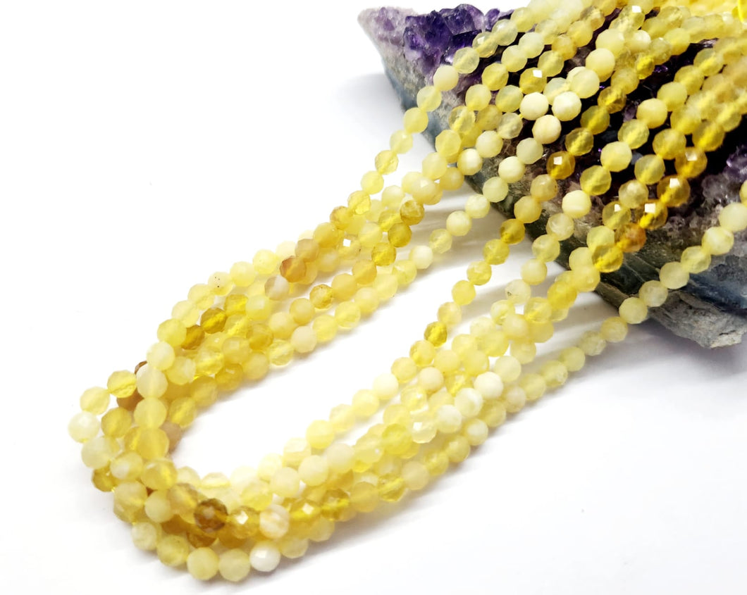 PIEDRAS NATURALES | MINI FACETADO | OPALO AMARILLO | 4MM | co.9