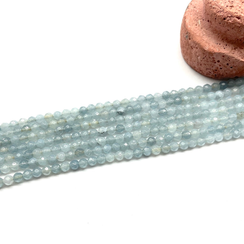 AGATA FACETADA | 4MM | CELESTE HUMO