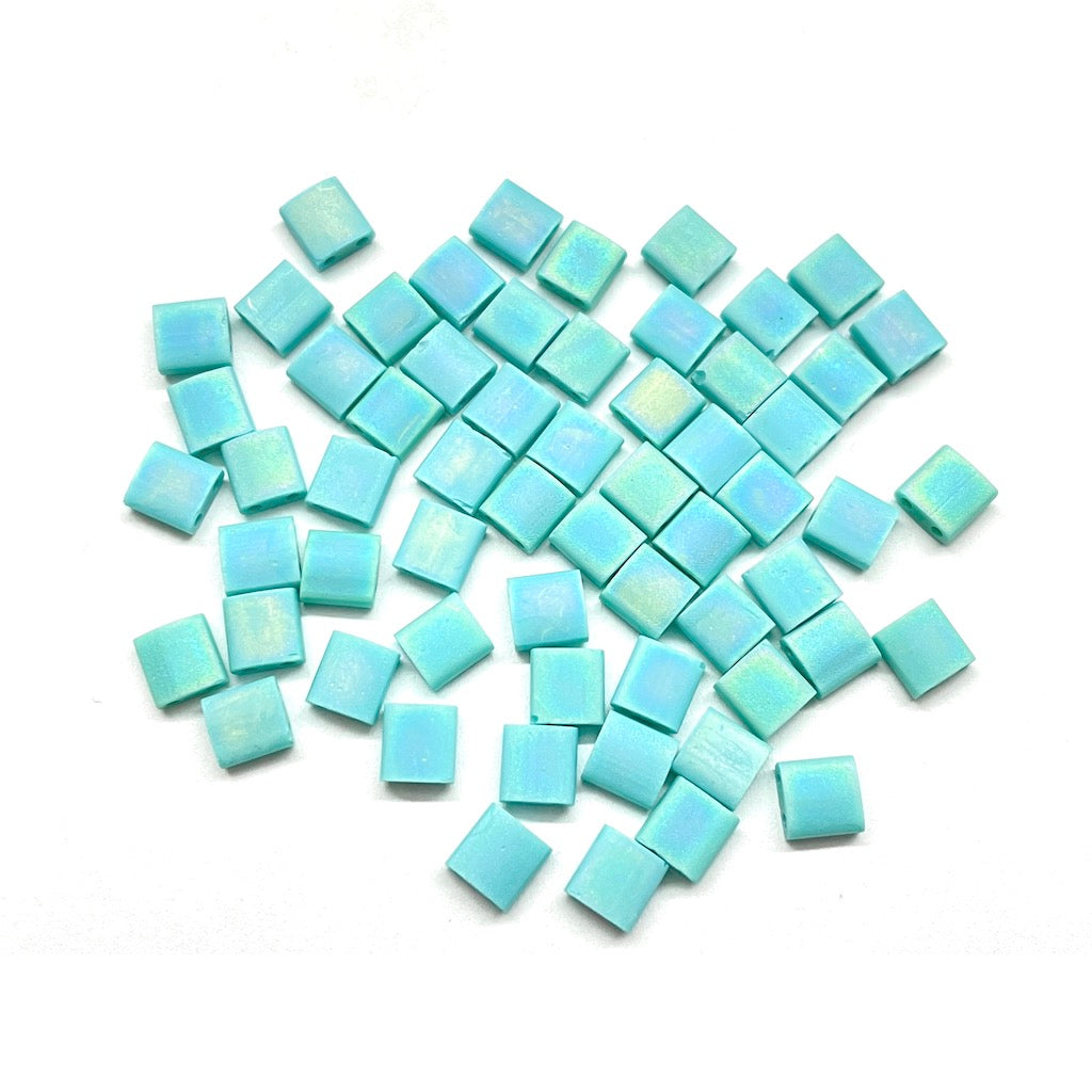 TILA MIYUKI | 5 GRAMOS | 5X5MM | TURQUESA RAIMBOW | C1-7