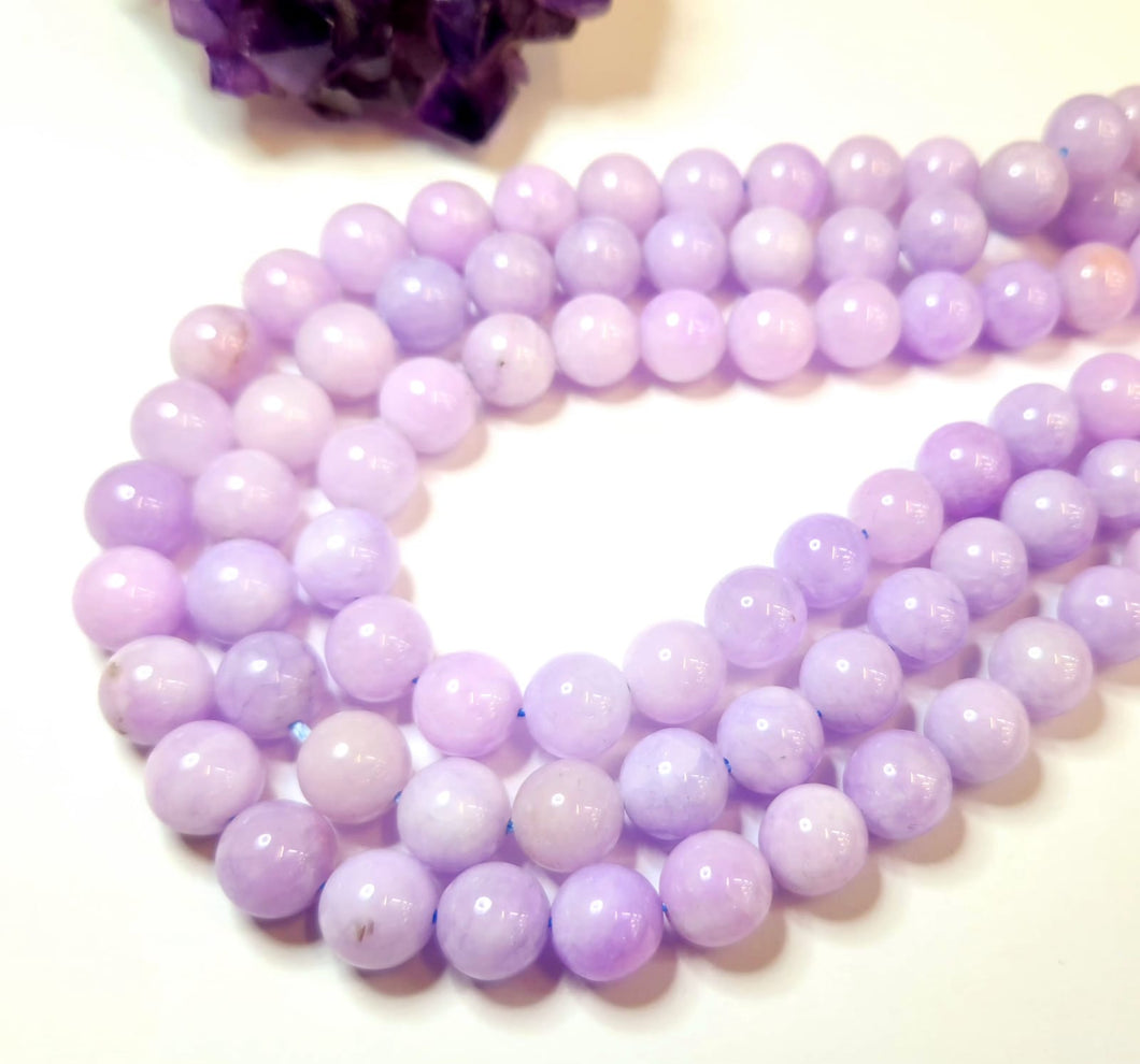 AGATA LISA | 10MM | LAVANDA LILA MATIZADO