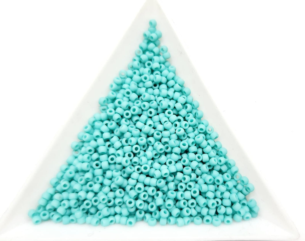 Miyuki Round Rocailles 11/0 | 412FR | Turquesa Opaca | c11