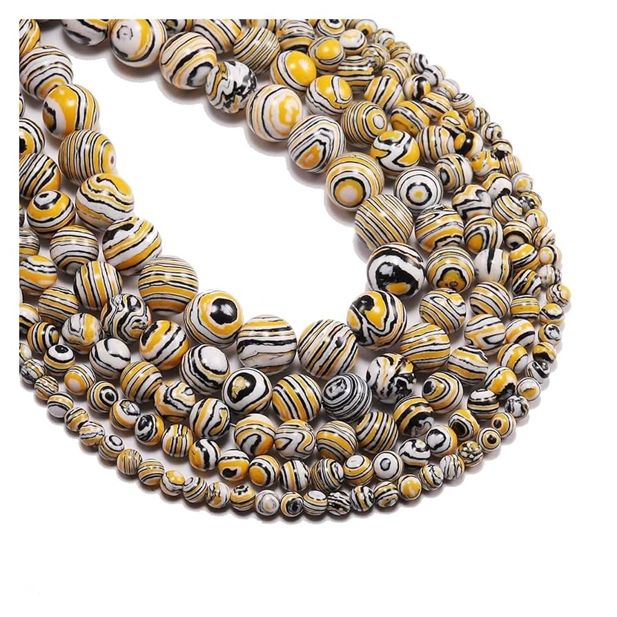 MALAQUITA | AMARILLO Y NEGRO | CLASE B | 4MM