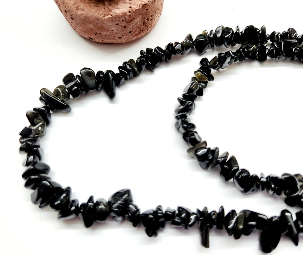PIEDRA CHIPS | CHICO | OBSIDIANA NEGRA