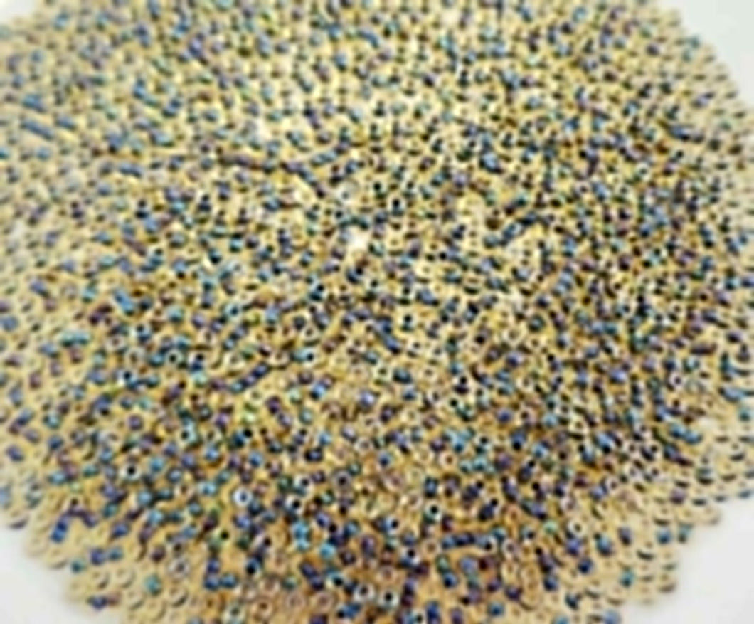 Miyuki Round Rocailles 11/0 | 349RR | Bicolor Olivo Azul