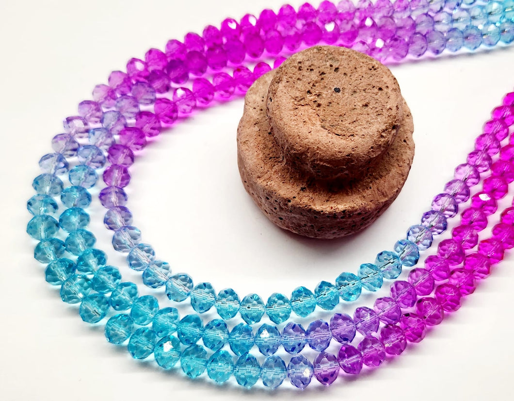 CRISTAL CHATO | 8MM | DEGRADE CELESTE LILA FUCSIA | co.28