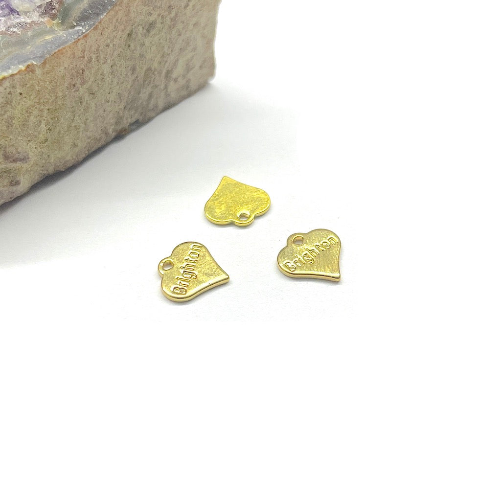 COLGANTE MINI CORAZON | BAÑO DE ORO 24K | 8.5MM | (C2-20)